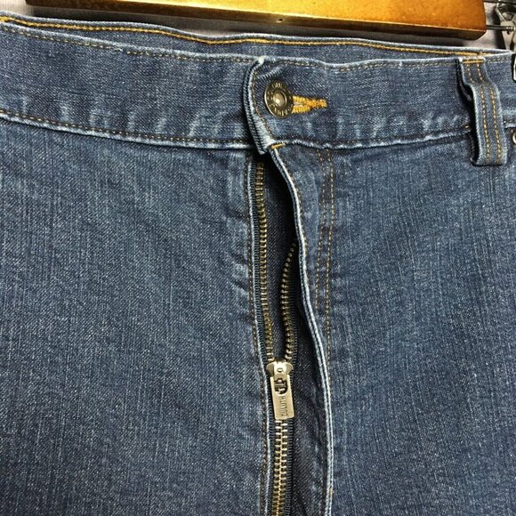 Duluth Trading Men Flex Weekender Blue Jeans size 46 to 48x34 Relaxed Fit - Picture 9 of 15